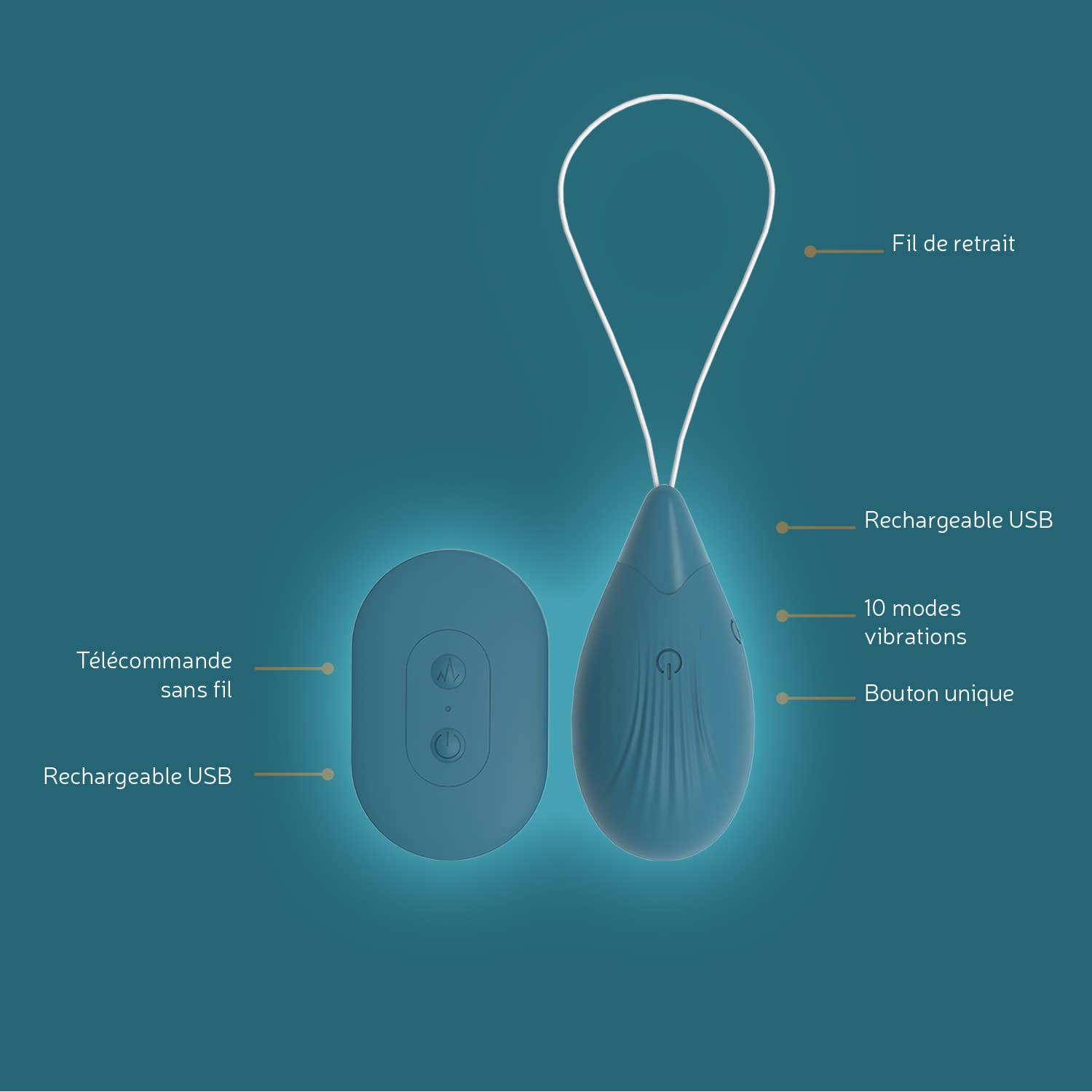 FRENCH TENDANCE - Wholesale Sex Toy - SEX TOYS “L'ENFLAMME” VIBRATING EGG1