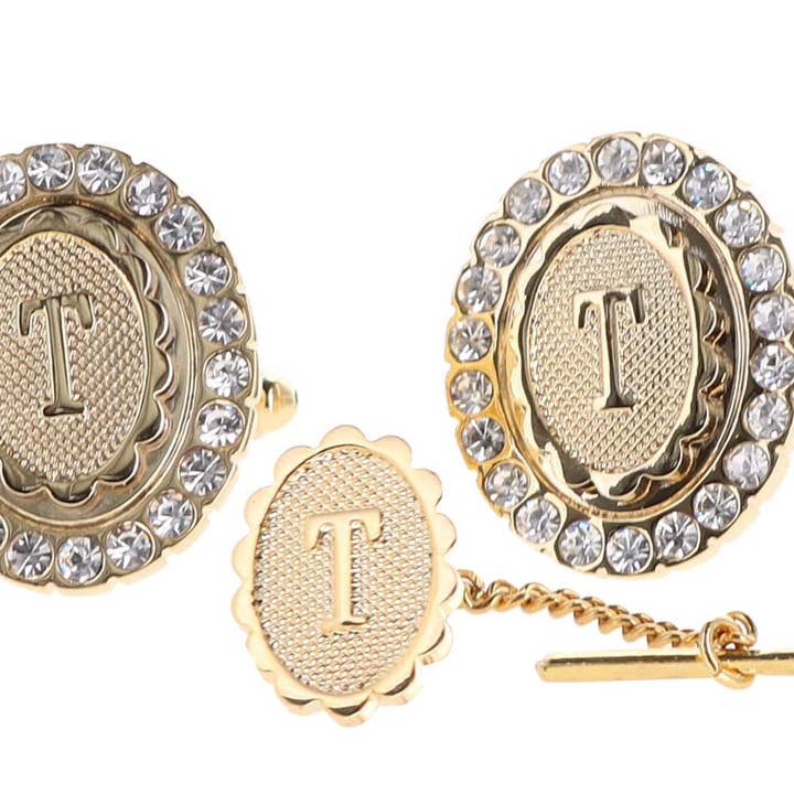 Dubal Brothers - Vendita all'ingrosso Gemelli - Gemelli e fermacravatte Vittorio Vico Bling iniziali: dalla A alla Z di Classy Cufflinks19