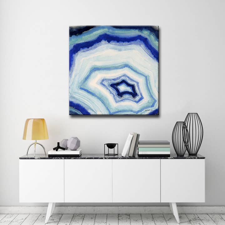 Ready2HangArt‚Ñ¢ 'Ocean Geode II' by Norman Wyatt Jr. Canvas Art for wholesale by Ready2hangart, Inc.