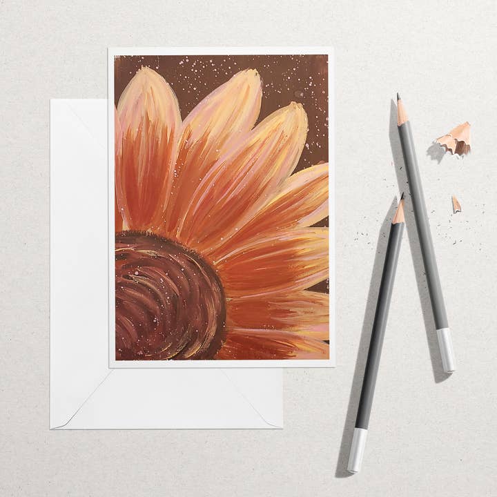 Tournesol rouge pour la vente par Marylin Hoffman Art