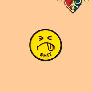 Shit Face Pin for wholesale by Gypsy Rose