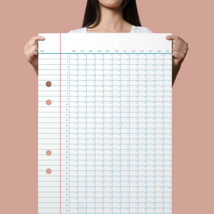 Yearcalendar - Wholesale Calendar - 2025 Classic Calendar 50x70cm0