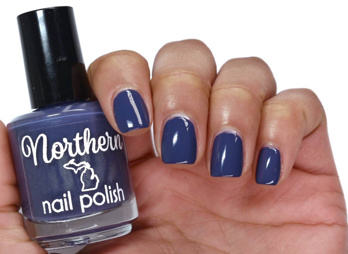 Northern Nail Polish - Wholesale Nail Polish - Dark Sky Park ~ Nail Polish Navy Blue Creme Toxin-Free Vegan2