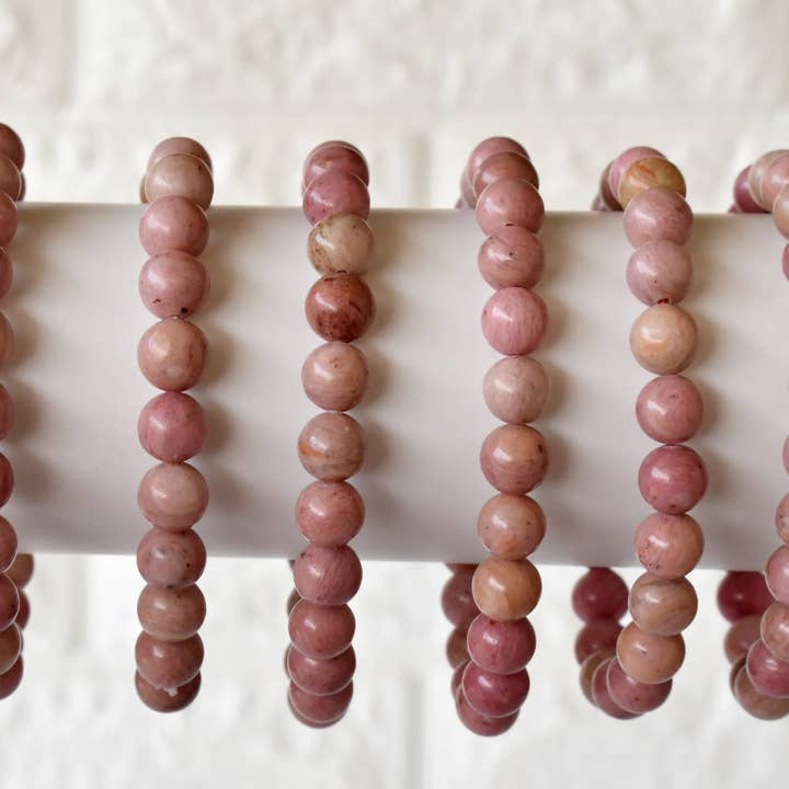 Soothing Crystals - Wholesale Beaded Bracelet - Healing Bracelet | Rhodochrosite | Gemstone Bracelet2