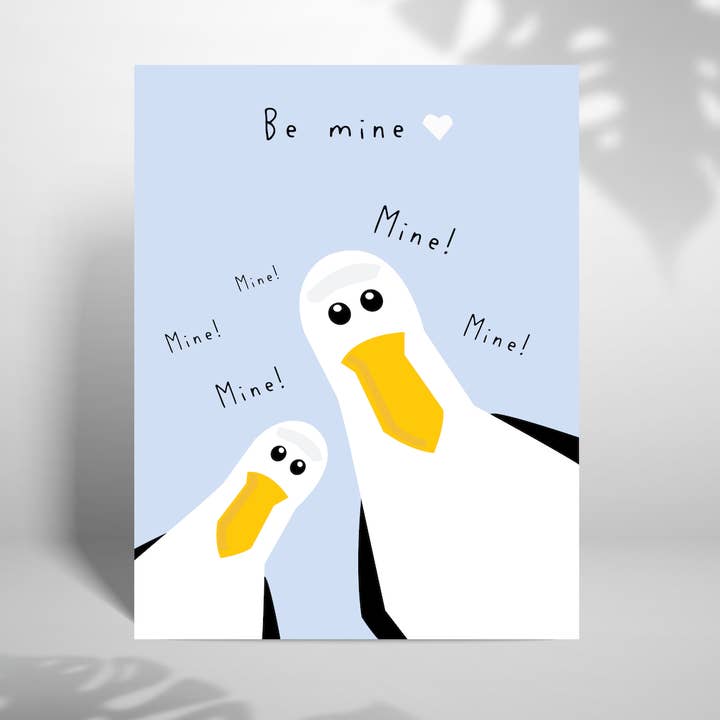 Be Mine 5x7 Valentine's Day Card for wholesale by Laura Lonsdale