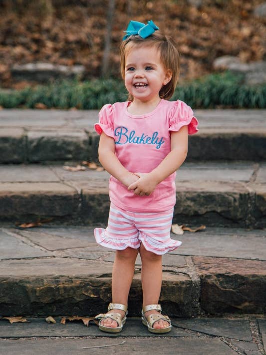 Camicia con maniche a volant - Bubble Gum Pink per la vendita all'ingrosso da parte di Love That Cotton