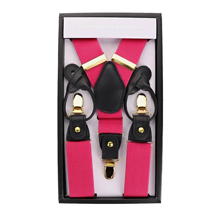 Dubal Brothers - Wholesale Suspenders - Men's - Vittorio Farina Men's Vibrant Colorful Convertible Suspender by Classy Cufflinks24