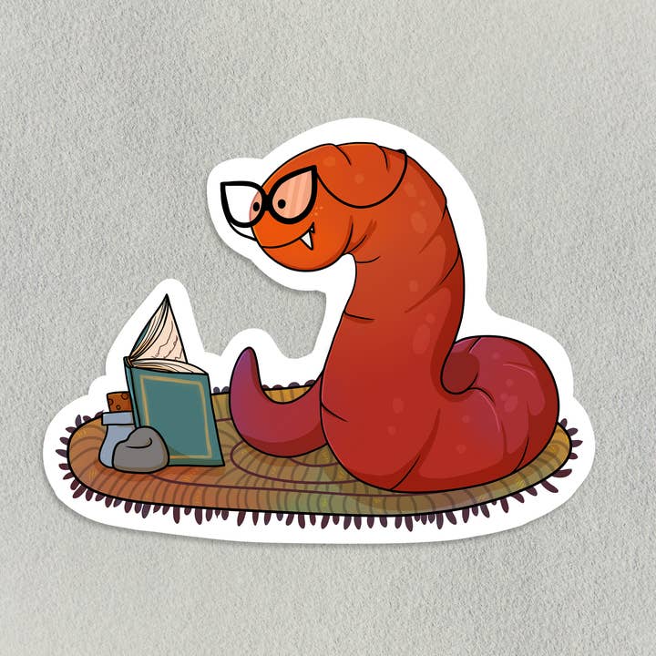 Mongoliska Death Book Worm klistermärke för wholesale av Salt Birch