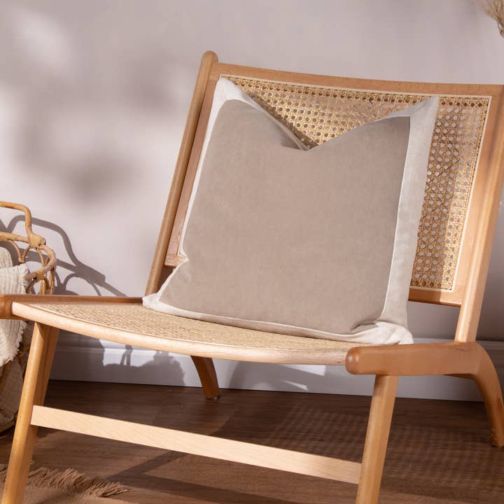 Auden Linen Velvet Cushion Doe for wholesale by Riva Home