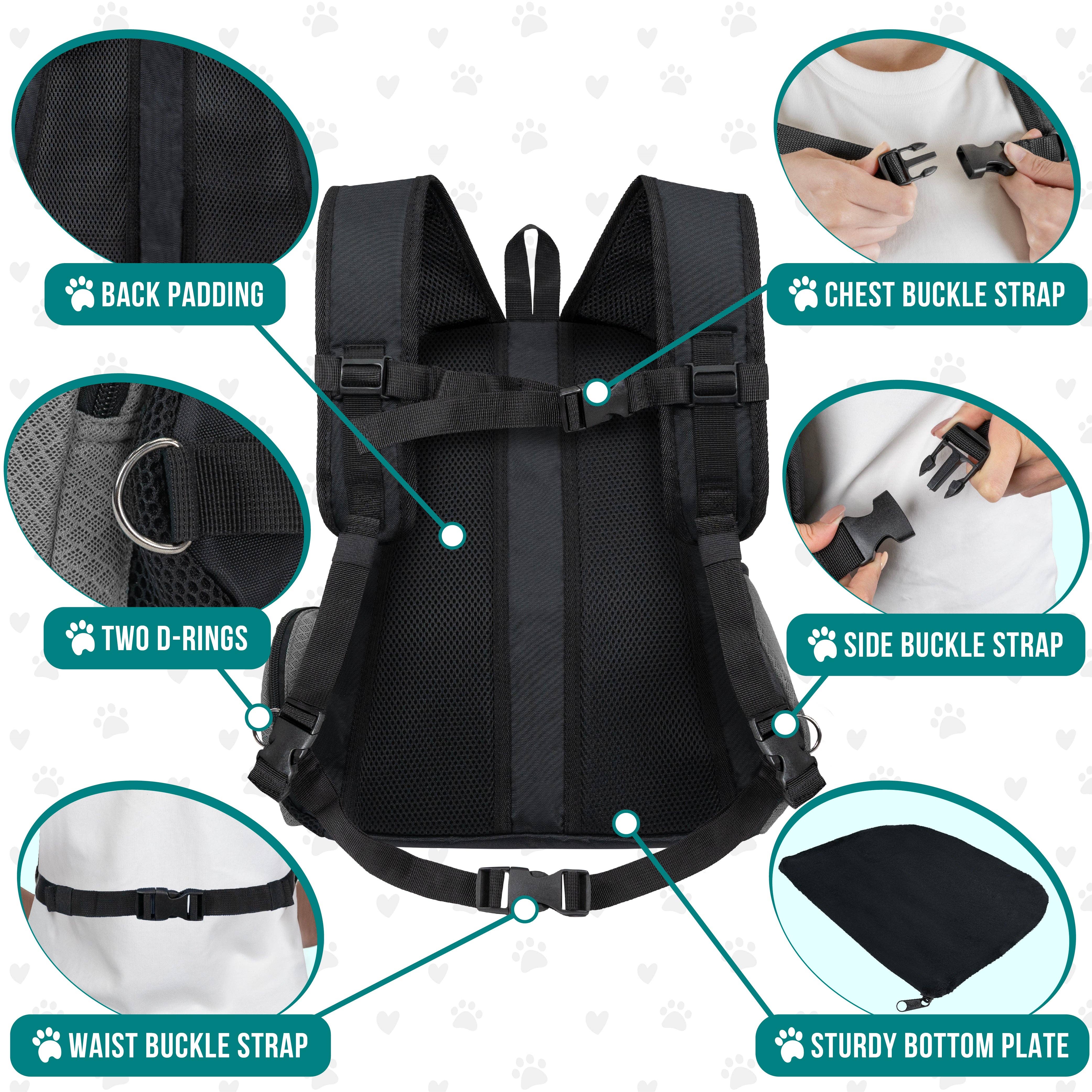 PetAmi - Wholesale Pet Carrier - Cat/Dog - Extra Ventilated Front Chest Pet Carrier Backpack11