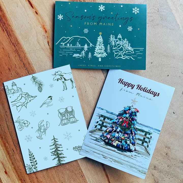 Reclaimed Maine Co. - Wholesale Season's Greetings Card - Maine Season's Greetings Card2