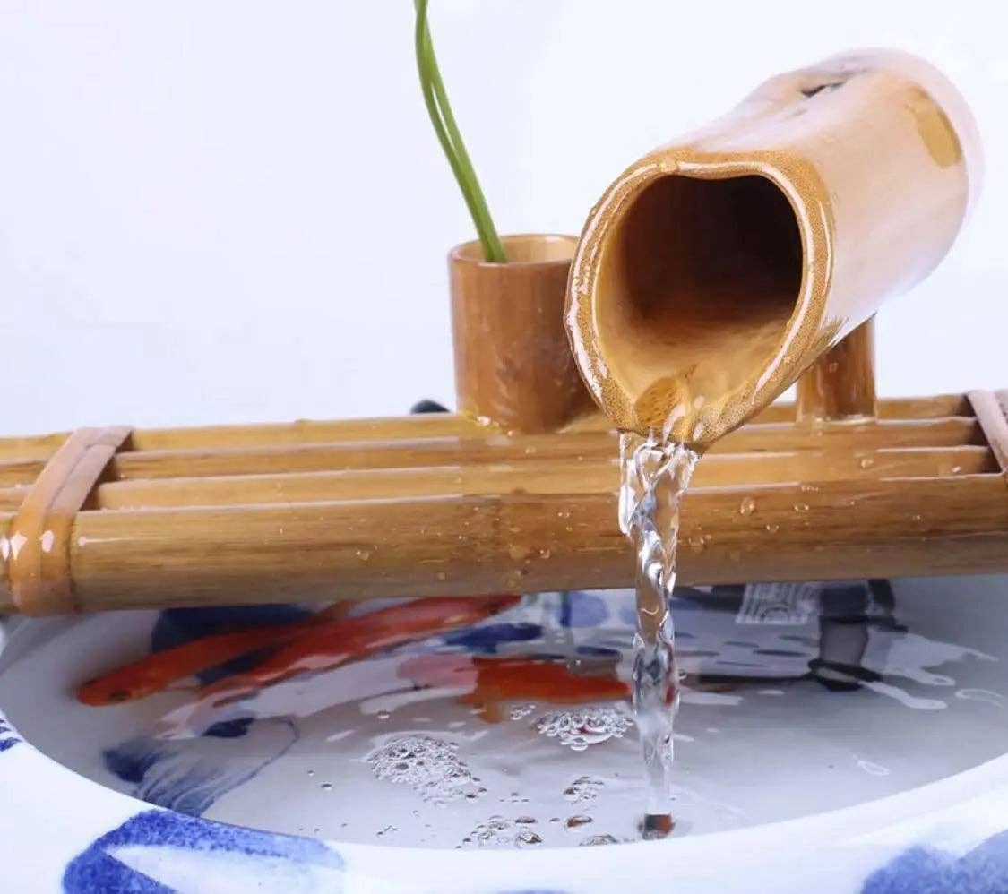 everythingbamboo - Wholesale Outdoor ornament/decor - Bamboo Water Fountain Water Feature Flowing Indoor Outdoor Garden Decoration7