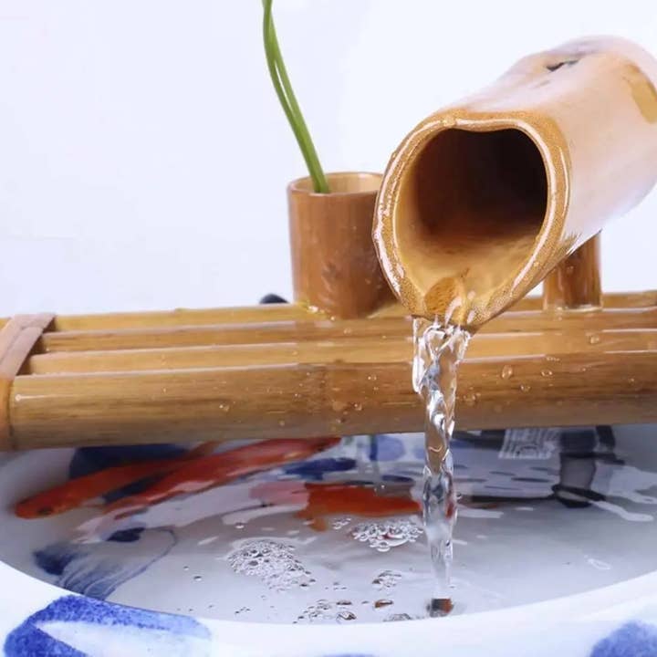 everythingbamboo - Wholesale Outdoor ornament/decor - Bamboo Water Fountain Water Feature Flowing Indoor Outdoor Garden Decoration7