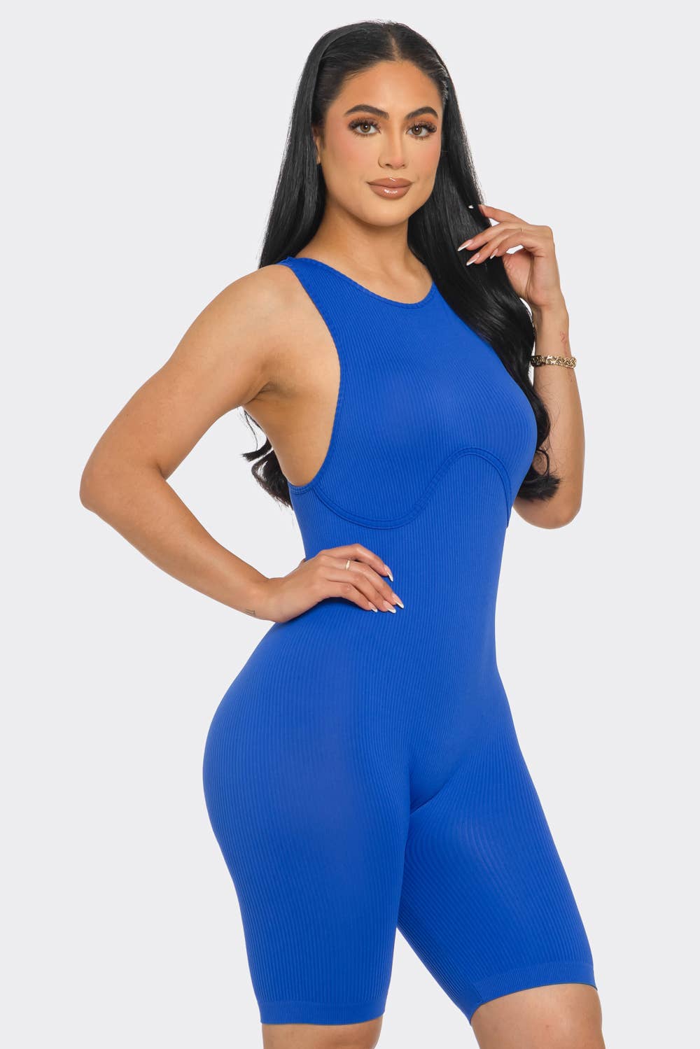 Lime All the Time - Vendita all'ingrosso Tutina - Donna - Tutina Bodycon Yoga Racerback con cerniera10