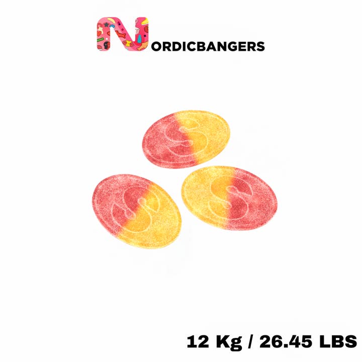 Nordicbangers - Swedish Candy Supply - Vendita all'ingrosso Caramelle gommose - Caramelle Svedesi - S-mark SOUR LIMONE LAMPONE2