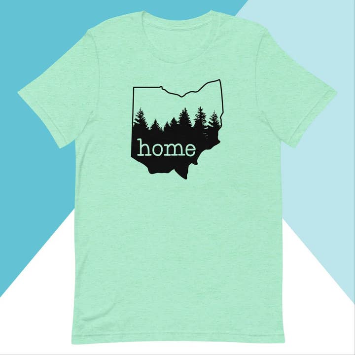 T-shirt unisexe Ohio Home Pine Trees pour la vente par North Owl Apparel