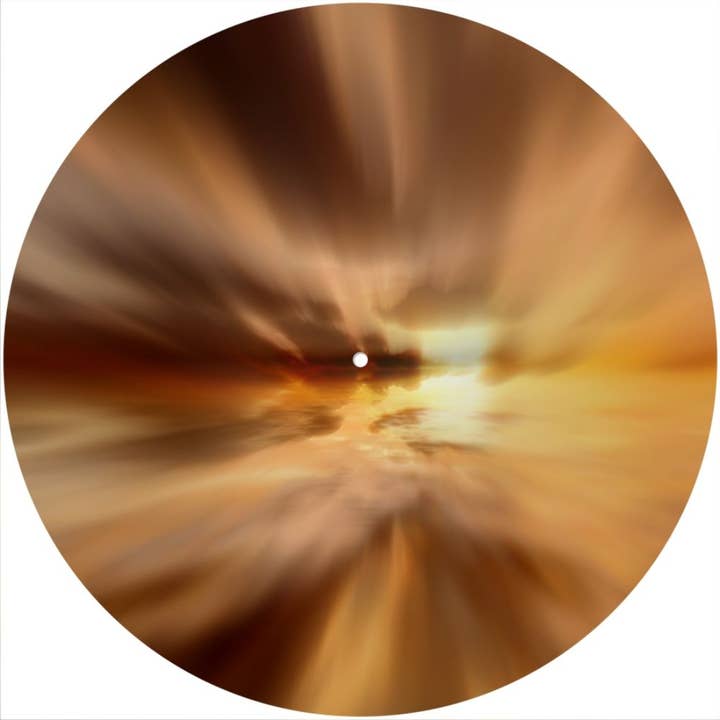 Slipmat 12"/ 7" för skivspelare - Sunset Gold för wholesale av Phatmatz