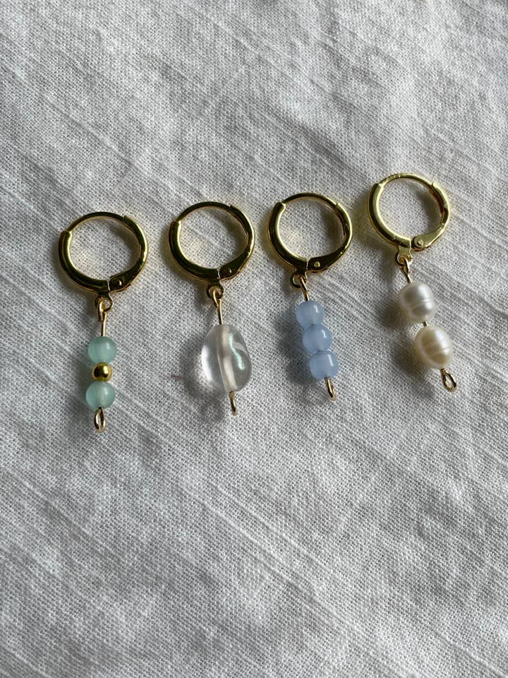 Pastel Mismatched Gold Huggies for wholesale by WellthyMama.Co