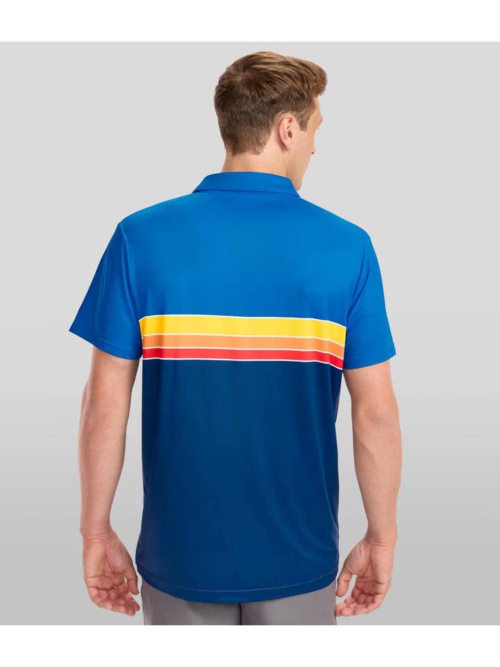 Tipsy Elves – Engroshandel Polo - Herre – Surfside Slice Golf Polo Shirt - Retro Golf Tøj til Mænd3