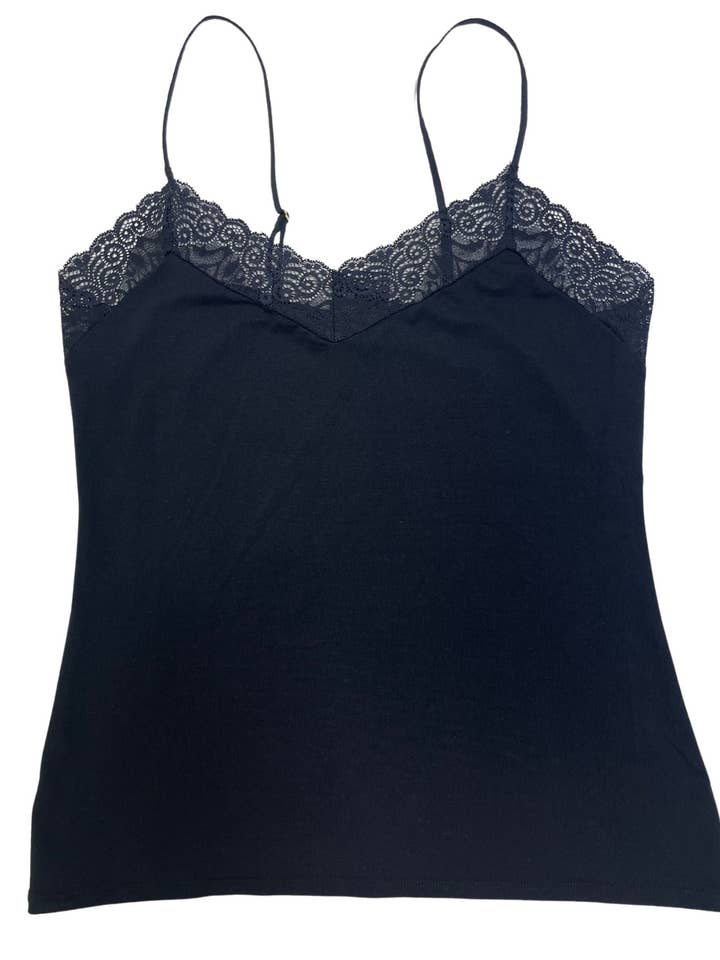 CAMISOLE NOIRE CLASSIQUE pour la vente par MERRI Intimates