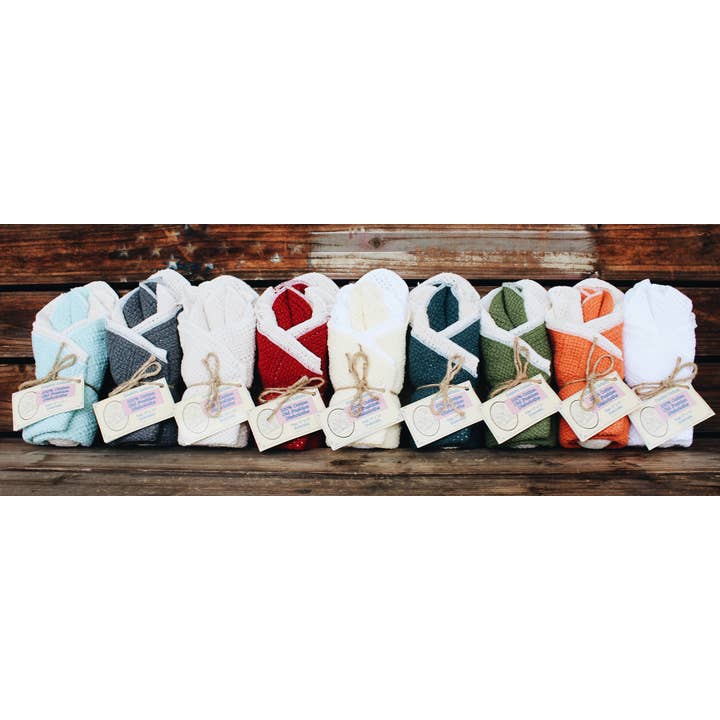 Country Cottons - Wholesale Dishcloth - Cotton Dishcloths - Set of 4