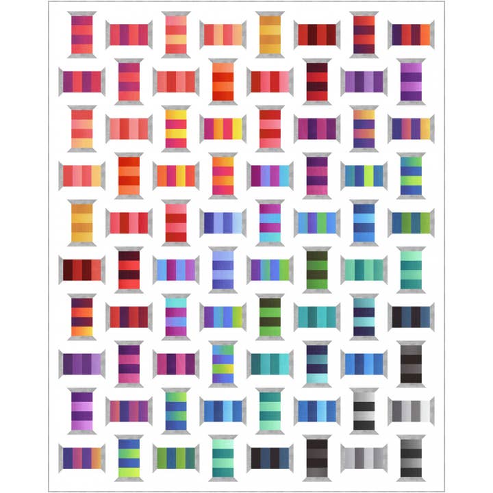 Needle in a Hayes Stack - Wholesale Craft Sewing Kit - Ombre Spools1