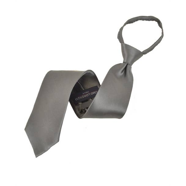 Selini New York - Wholesale Necktie - Men's - Silk Solid Zipper Tie8