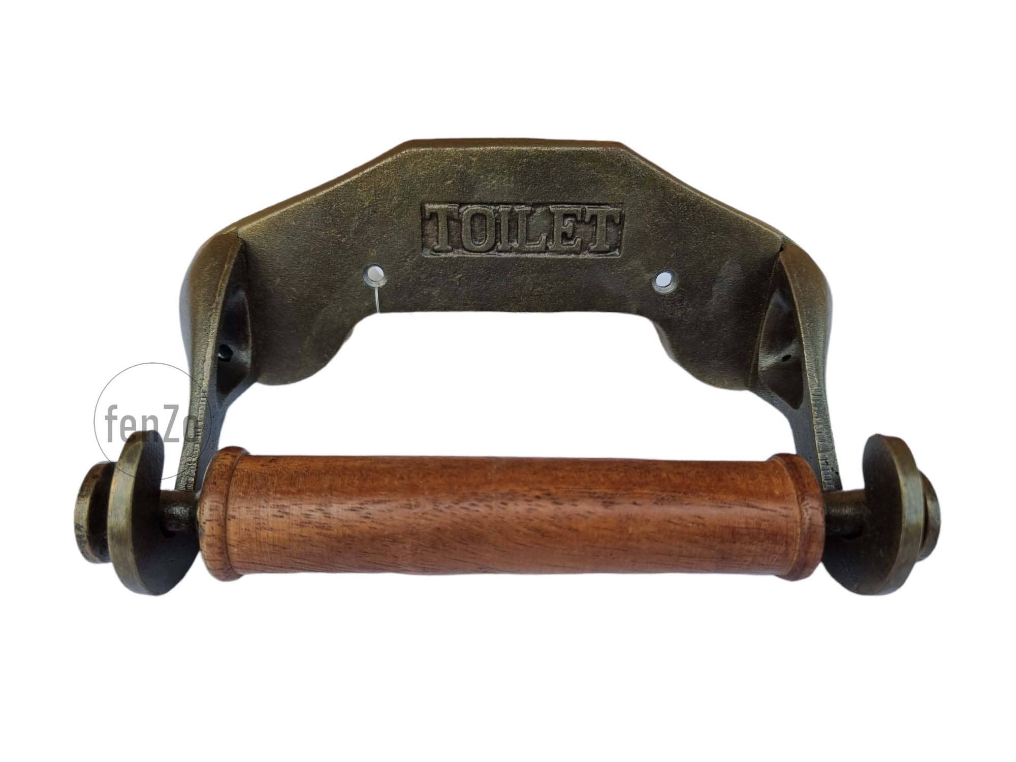 Alza - Wholesale Toilet paper holder - Simple Toilet Holder Cast Iron Black Antique 0