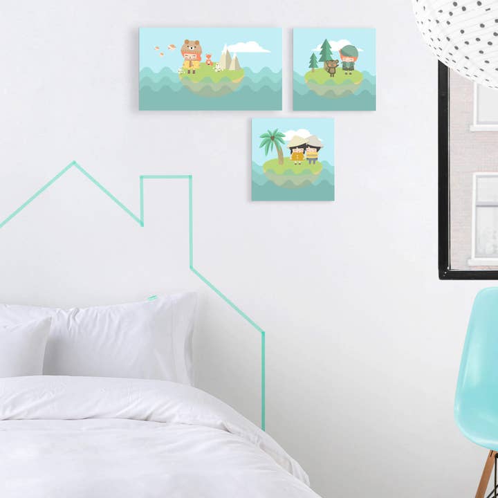 World map Lienzo 27x54 cm para venta al por mayor de Happyfriday