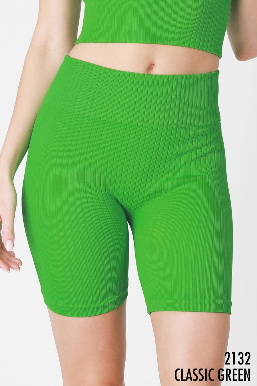 NIKIBIKI – Calções atléticos – Mulher por atacado – NB8196 - Calção Biker Ribado Larga6