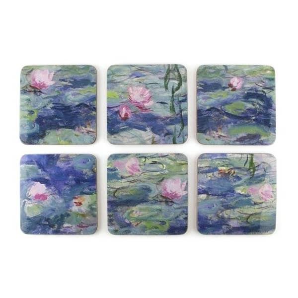 MUSEUM WEBSHOP - Wholesale Coasters - Coasters, Set Of 6, Monet, Waterlilies