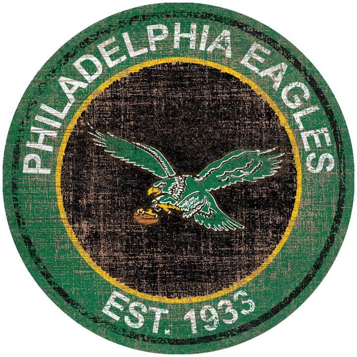 Logo Rond des Philadelphia Eagles Heritage pour la vente par Fan Creations