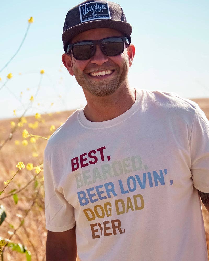 PAWZ - Wholesale Screen Printed T-Shirt - Men's - Bearded Dog Dad Tee2