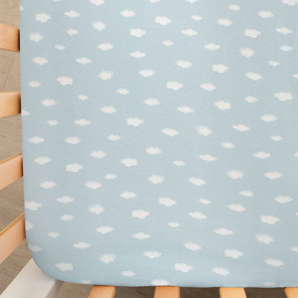 Living Textiles - Wholesale Fitted sheet – Child & baby - 2 Pack Organic Cot Fitted Sheet - Elephant Playtime2