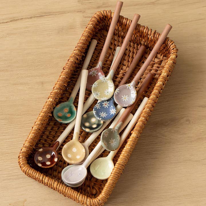 Minoyaki stoneware teaspoon for wholesale by MinoCraft