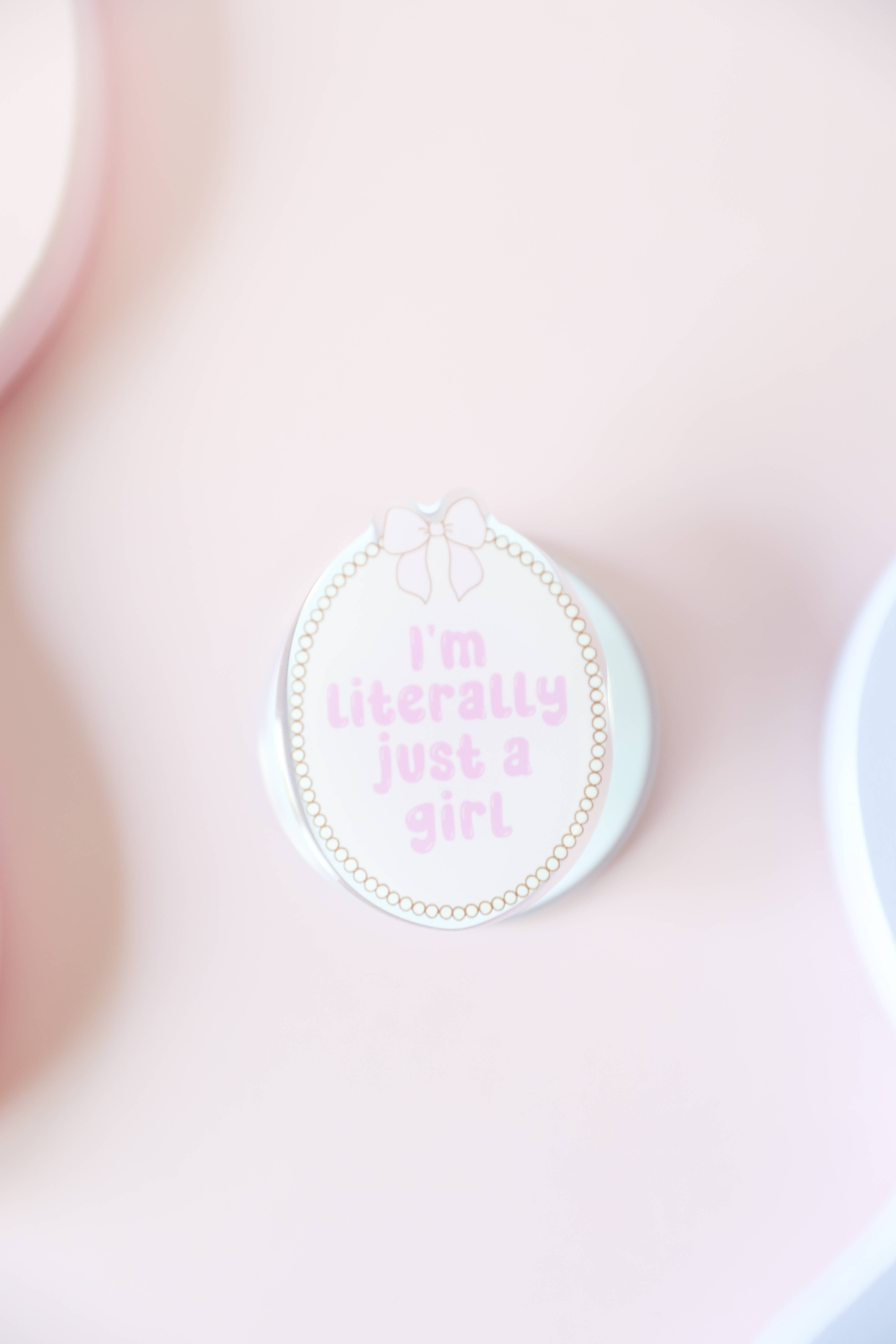 The Blush Hut - Wholesale Phone Grip - I’m Literally Just a Girl Kindle Grip – Book Lover Gift2