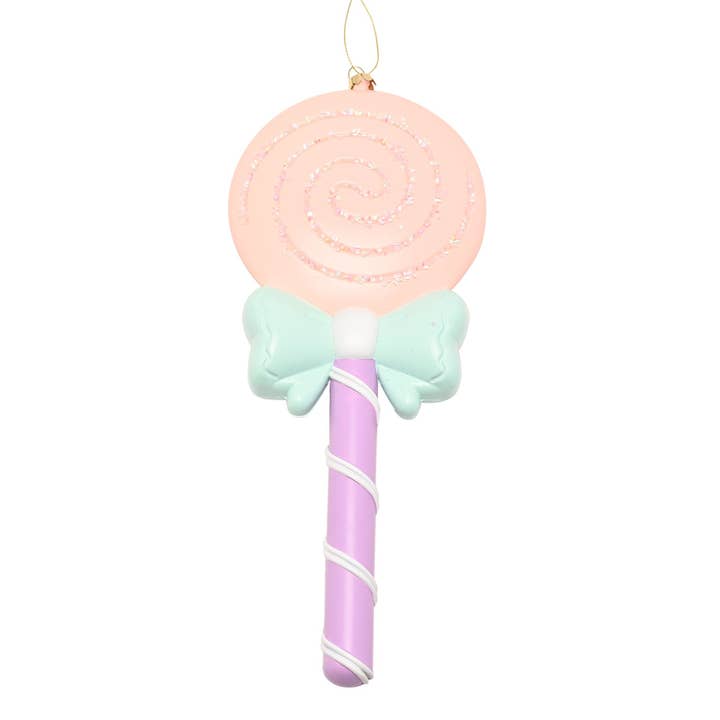 WIDDOP and Co. US - Wholesale Christmas decoration - **MULTI 6** Santa & Friends Tree Decoration - Large Lollipop