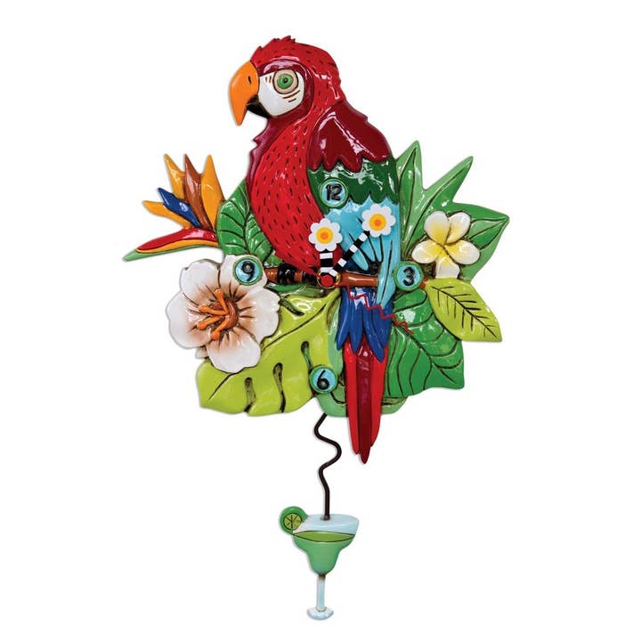 "Polly Parrot" Clock for wholesale by RIKARO
