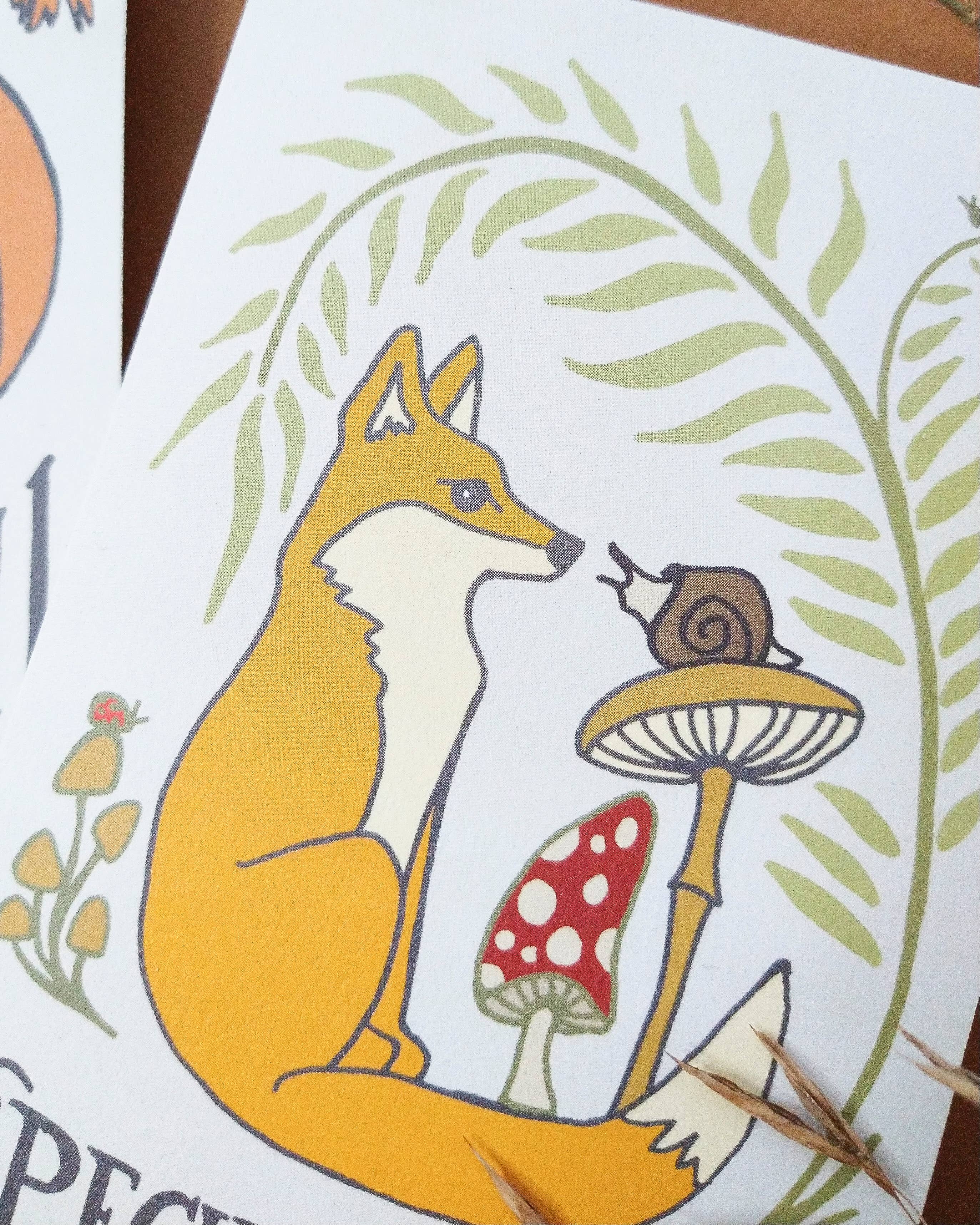 Peppercorn Paper - Wholesale Postcard - Special Delivery Forest Animal Postcard2