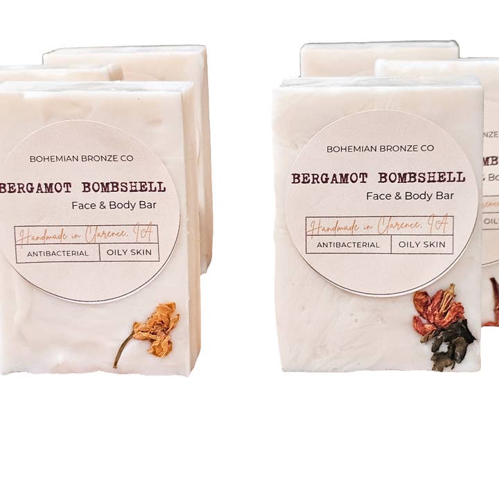 Bohemian Bronze Co - Wholesale Bar Soap - Bergamot Bombshell Face & Body Soap Bar For Oily Skin1