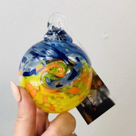 Ornamentos Inspirados pelo Artista, Inspirados na Noite Estrelada & Monet por atacado de Luke Adams Glass