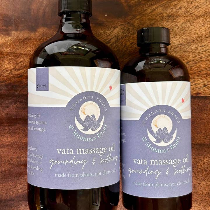 Mumma's Beans Coffee + Skincare - Wholesale Massage oil/gel - Grounding Vata Massage Oil1