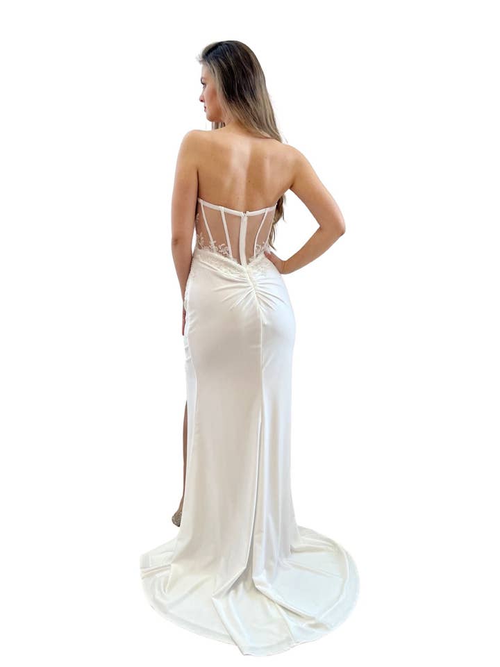 Blank Mermaid wedding dress 855003 for wholesale on Faire1