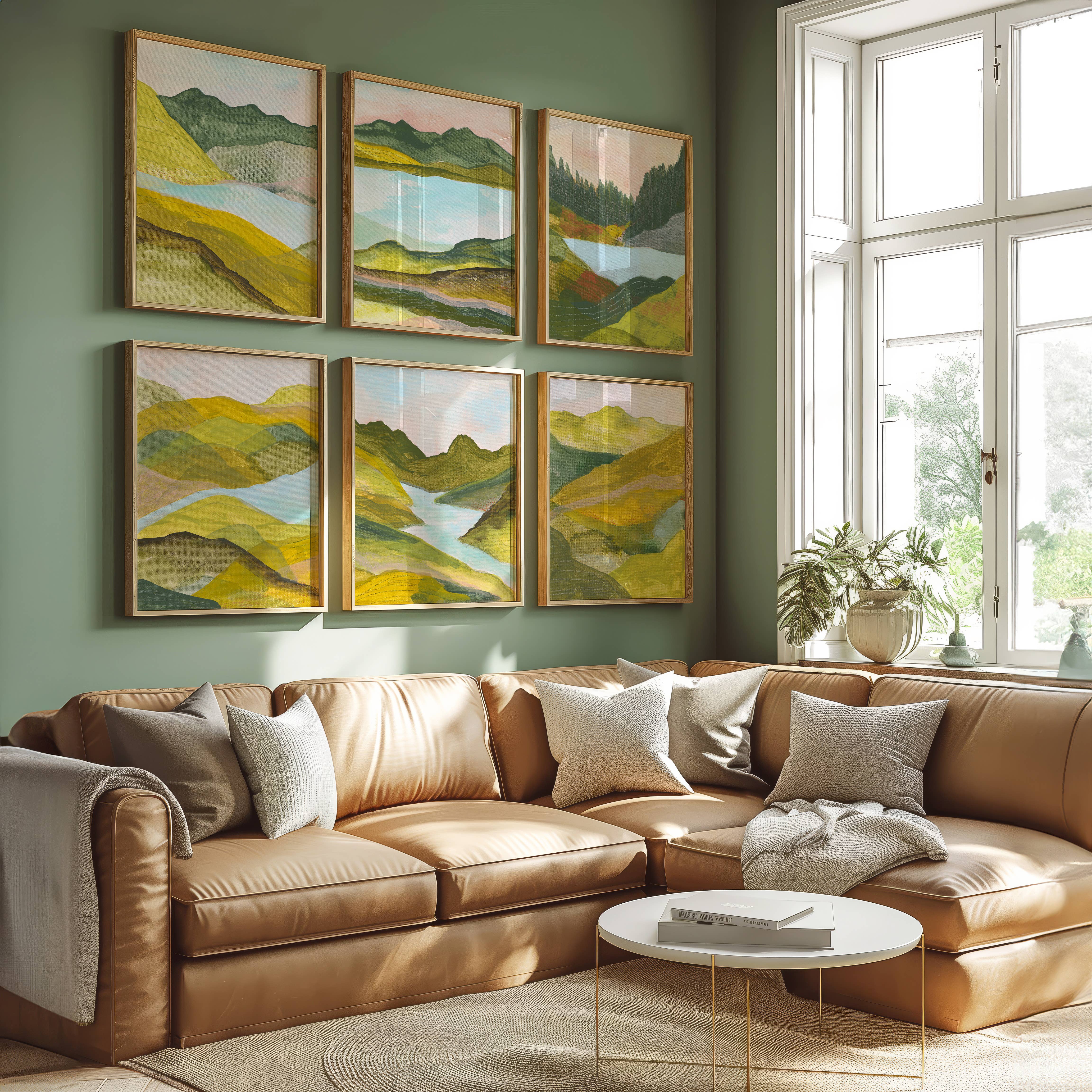 Maija Rebecca Hand Drawn – Engroshandel Kunsttryk – Hjemme i bjergene Landskabskunsttryk4