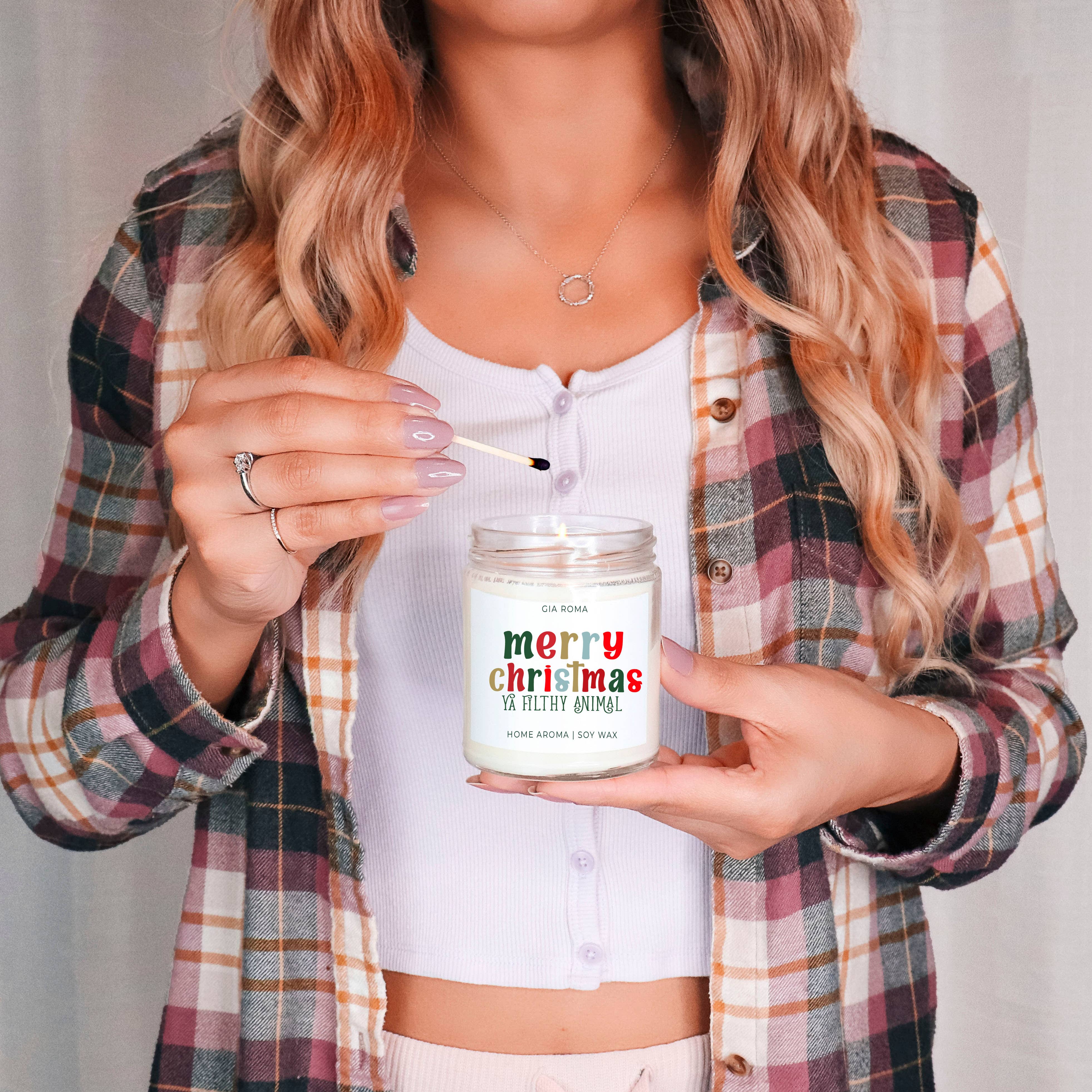 Gia Roma - Wholesale Jar/Filled Candle - Funny Christmas Candle Gifts, Soy Holiday Scented Jar Candle17