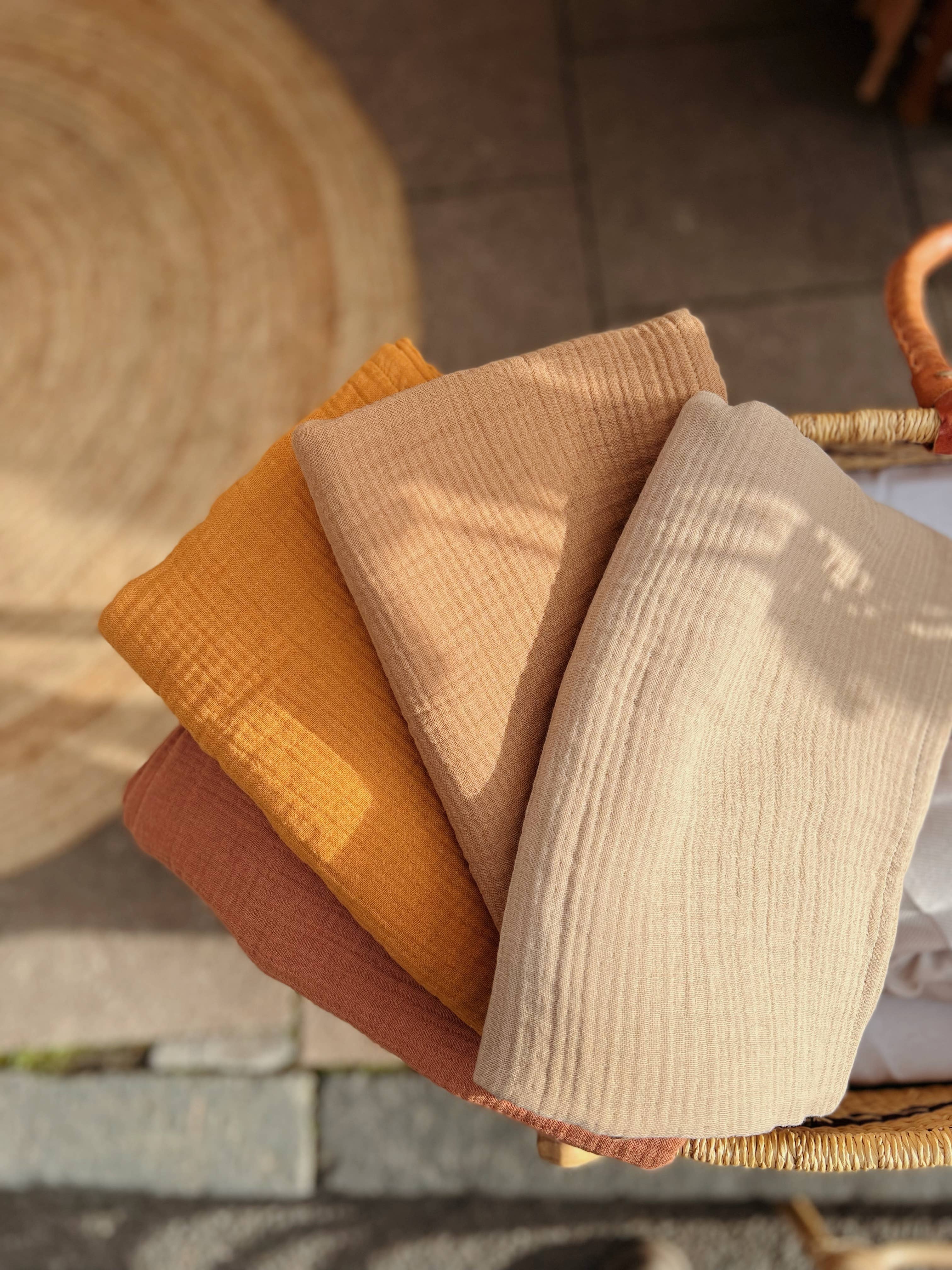 Ada Baby – wholesale Bedding blanket – Kids & Baby – Organic Muslin Blankets Neutral Colors5