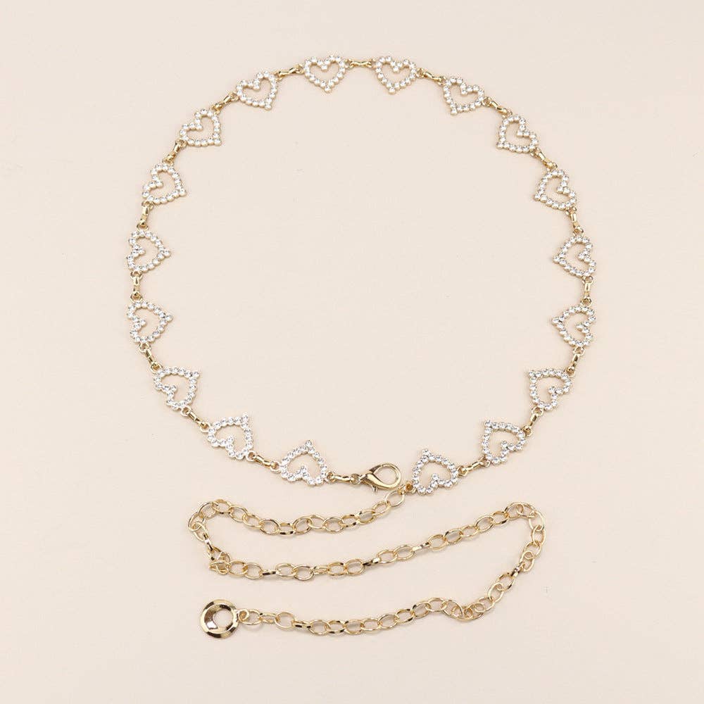 SALINA TRADING INC – Großhandel Gürtel – Damen – Metallkettengürtel mit Schmetterlings- und Herzdesign29