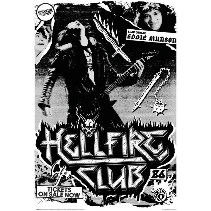 Pyramid America - Wholesale Poster - Stranger Things - Hellfire Club Eddie Munson 86 24x36 Poster