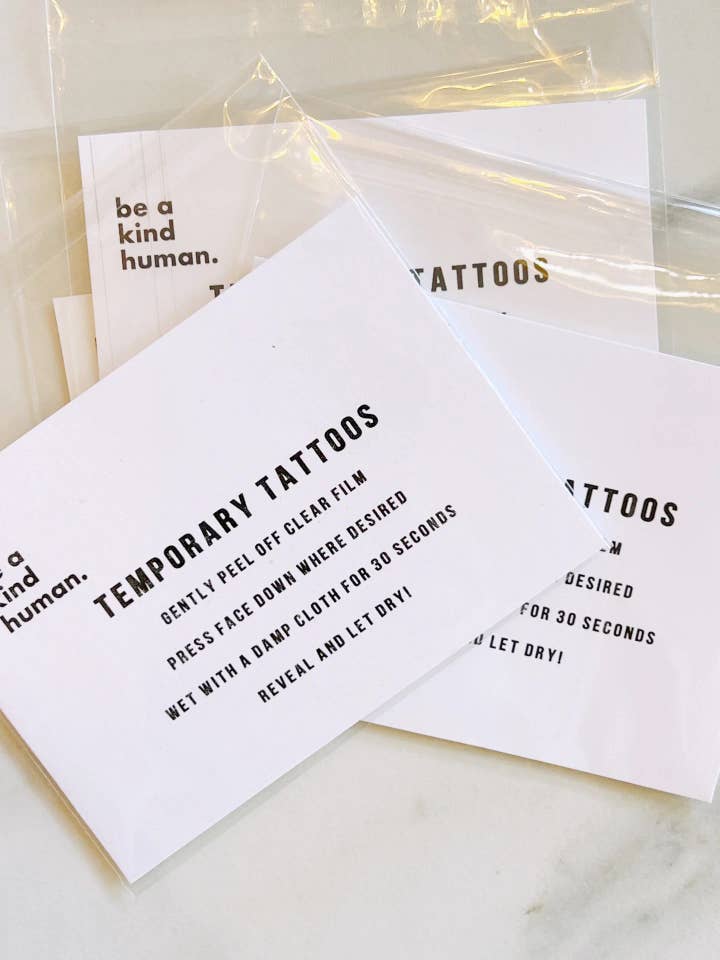 Seja uma Pessoa Gentil Tatuagem Temporária por atacado de Be a Kind Human