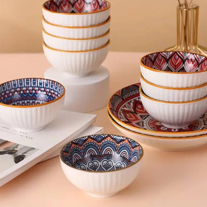 SERENITA - Wholesale Serve Bowl - Ceramic mini rice bowl set of 6. Serving bowls for Miso Soup2